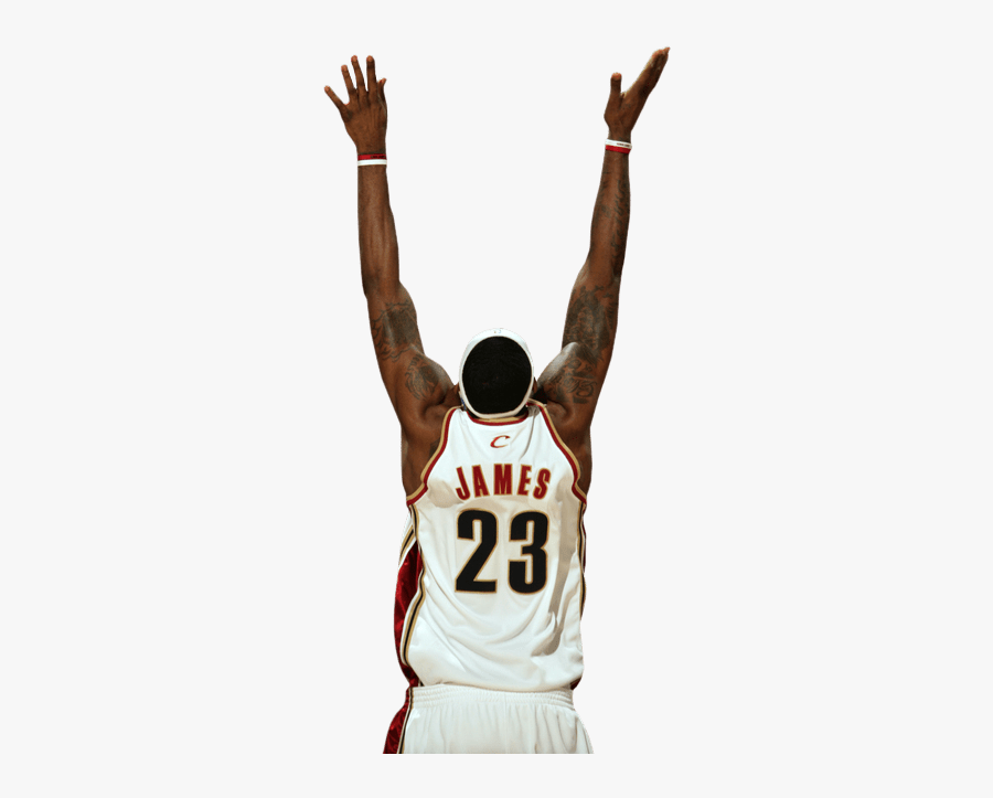Lebron James Arms In The Air - Lebron James With No Background, Transparent Clipart