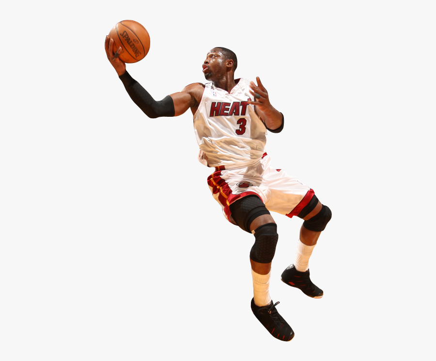 Transparent Lebron James Clipart Black And White - Dwyane Wade Dunking Png, Transparent Clipart