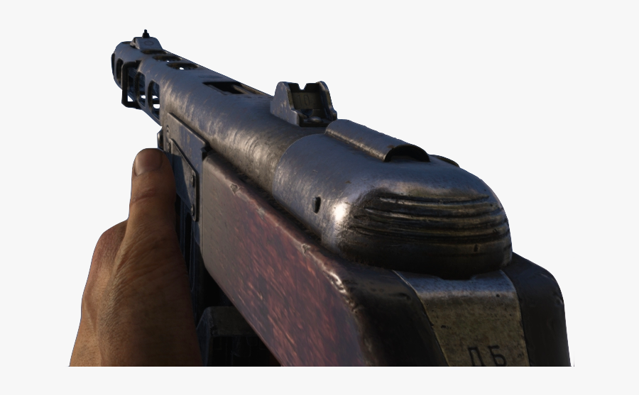 Ww2 Rifle Png - Call Of Duty Ww2 Ppsh, Transparent Clipart