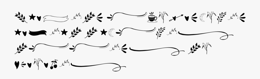 Calligraphy, Transparent Clipart