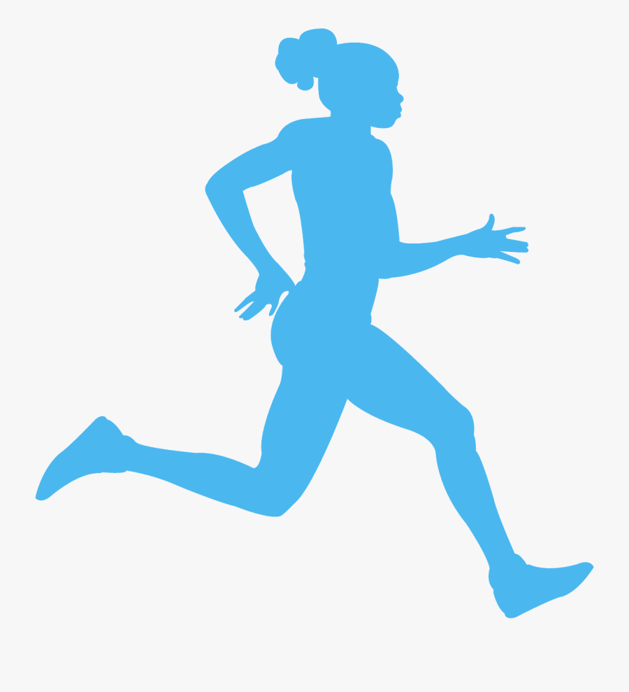 Running Silhouette Vector Eps, Transparent Clipart