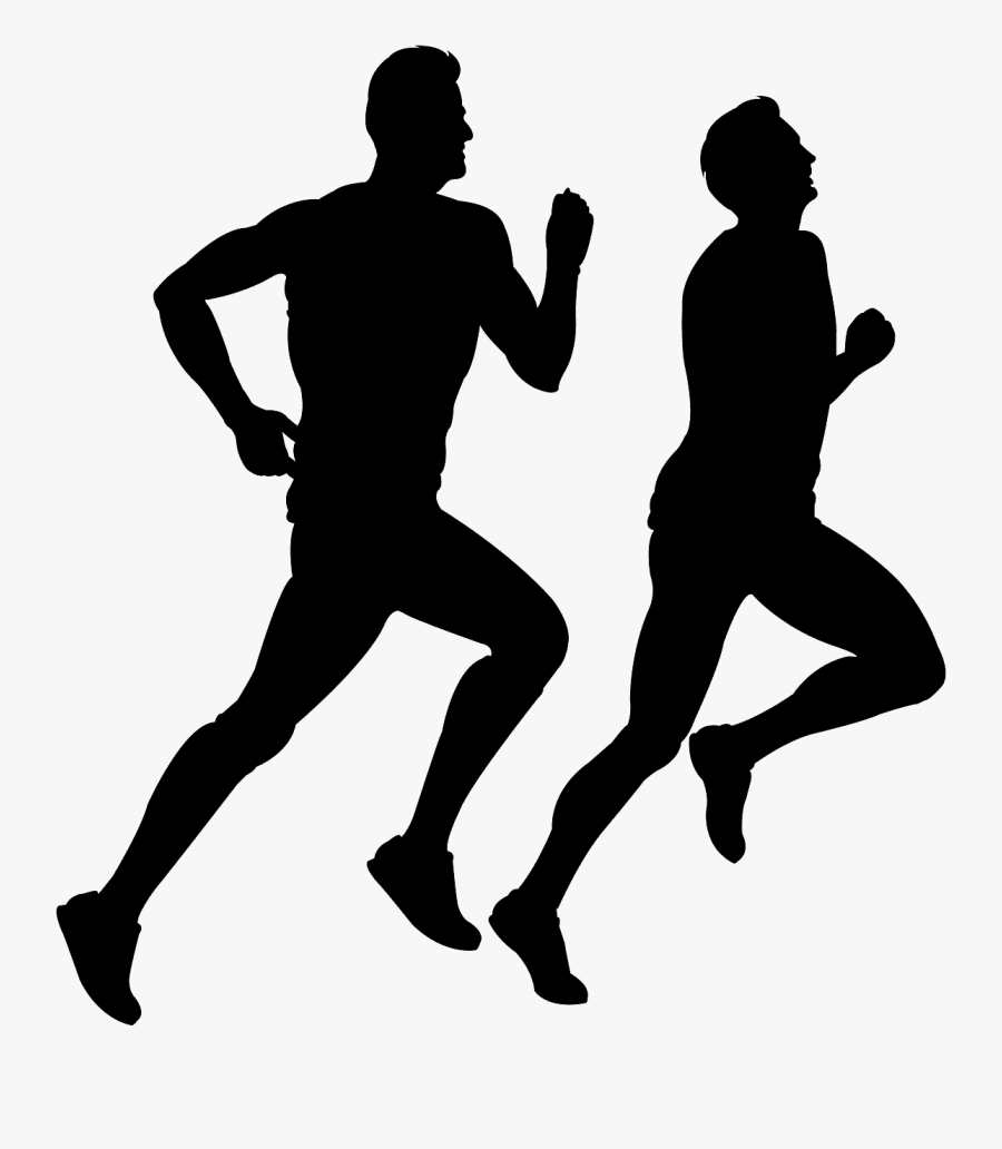 Correndo Silhueta, Transparent Clipart