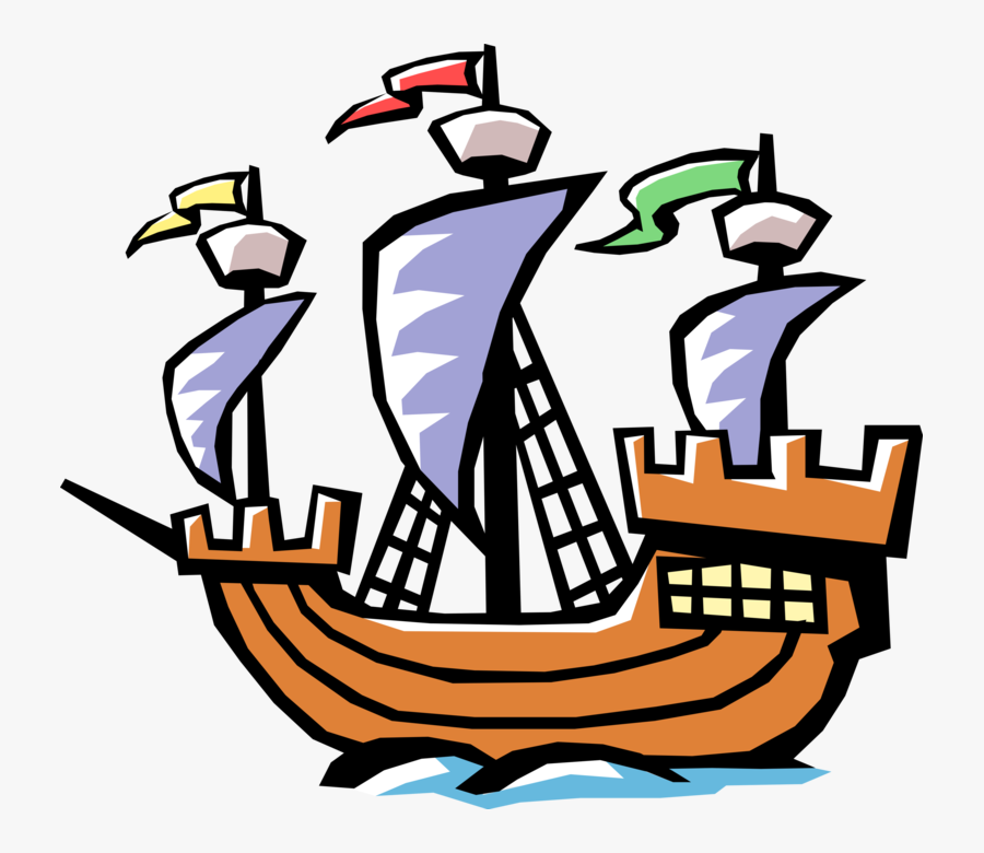 Christopher Columbus Ship Of Discovery - Christopher Columbus Ships Clipart, Transparent Clipart