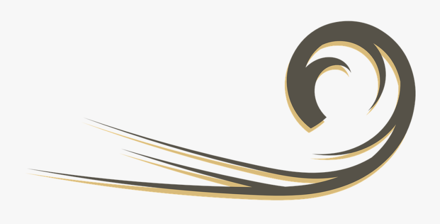 Curve Clipart Flourish - Clip Art Design Png, Transparent Clipart