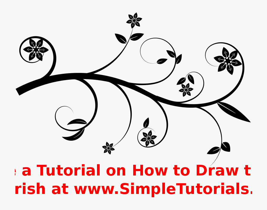 Flourish, Floral Flourish - Roasting Goes Too Far, Transparent Clipart