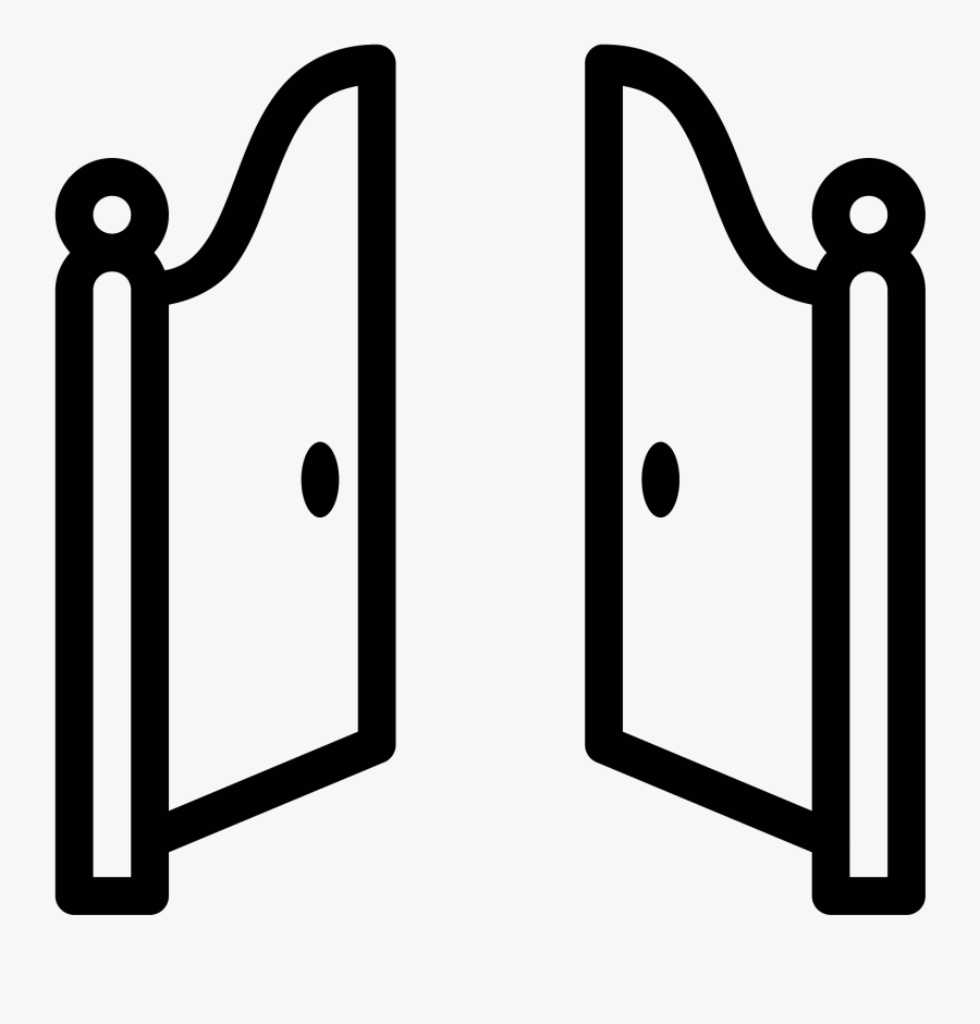 Front Gate Open Icon - Open Gate Png, Transparent Clipart