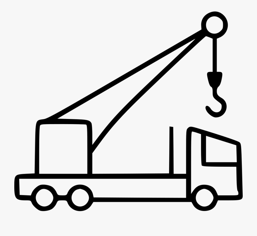 Mobile Crane Moving Loader Lifter Hook Machine - Vinç Png Kança, Transparent Clipart