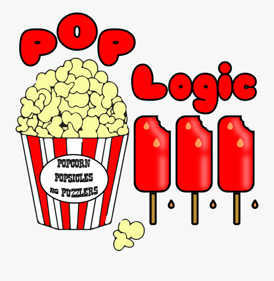 Pop Logic Logo - Pop Corn Clipart Black And White, Transparent Clipart
