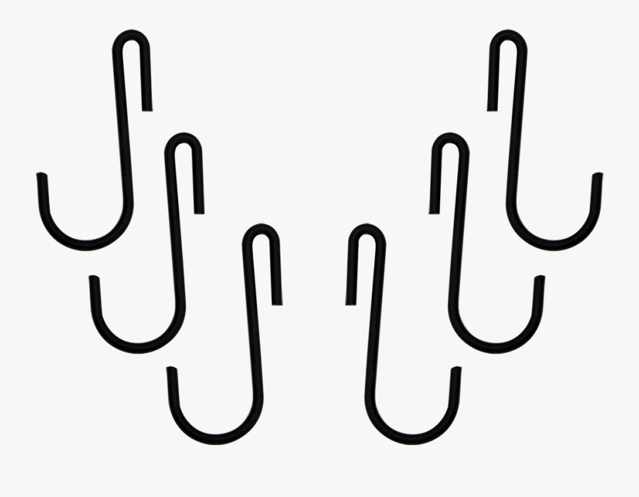 Transparent Hooks Png - Pot Hooks Black, Transparent Clipart