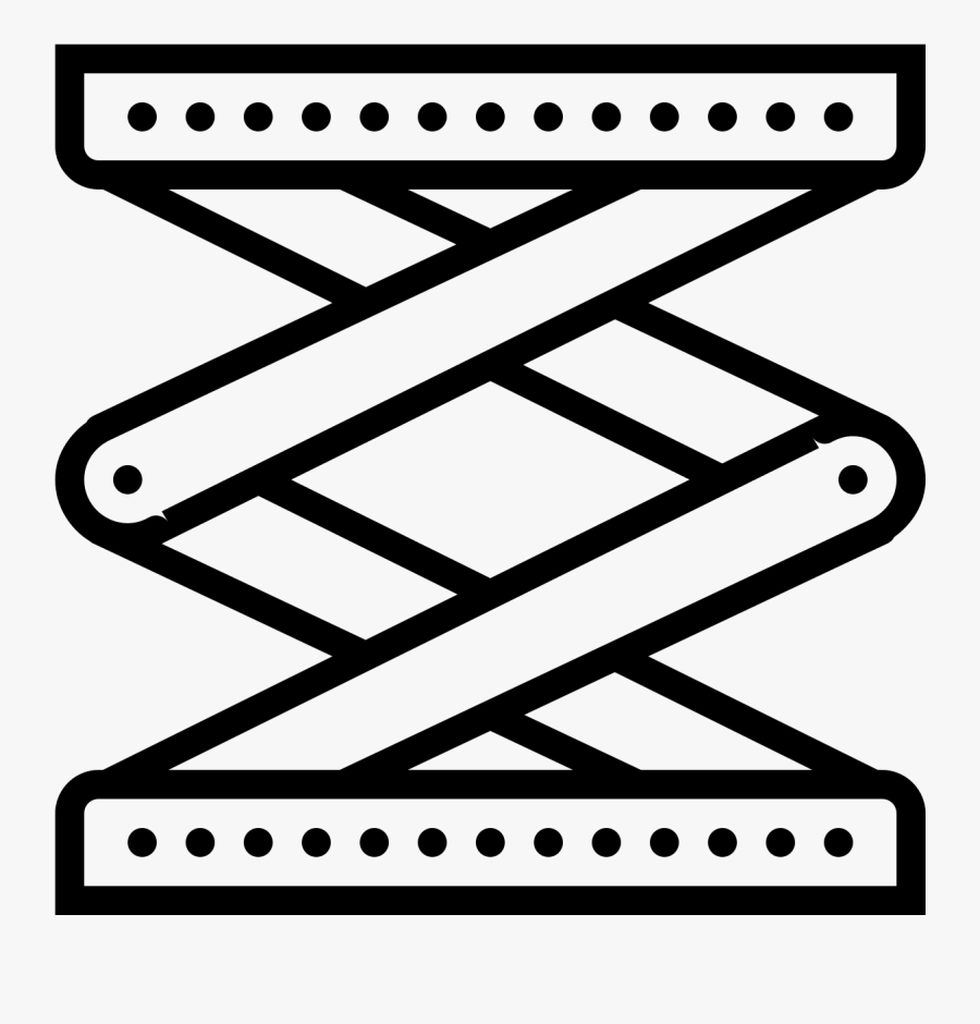 Elevator Clipart Lifts - Hydraulic Scissor Jack Icon, Transparent Clipart