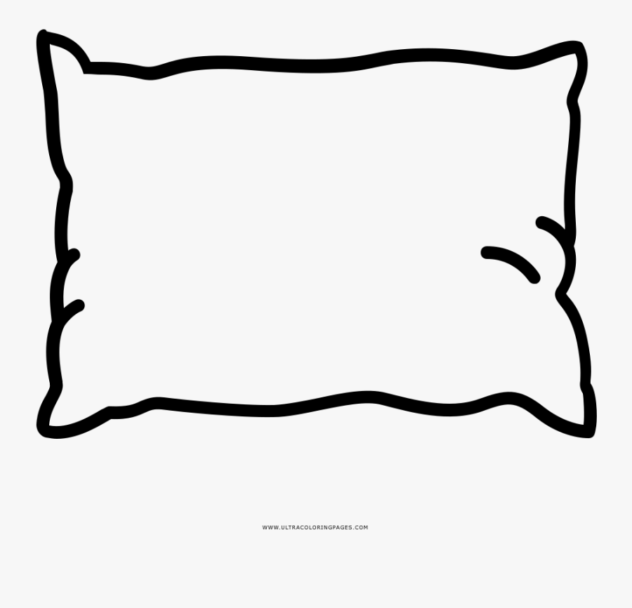 Clip Art Coloring Book Drawing - Almohada Pijamada Png, Transparent Clipart