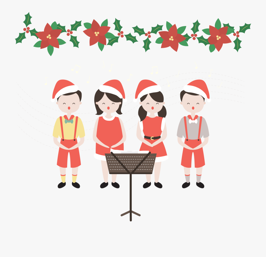Christmas Concert Choir Singing Child - Dia Del Canto Coral, Transparent Clipart