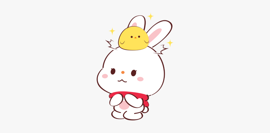 #soft #cute #messy #edits #edit #bunny #bun #chick - Cartoon, Transparent Clipart