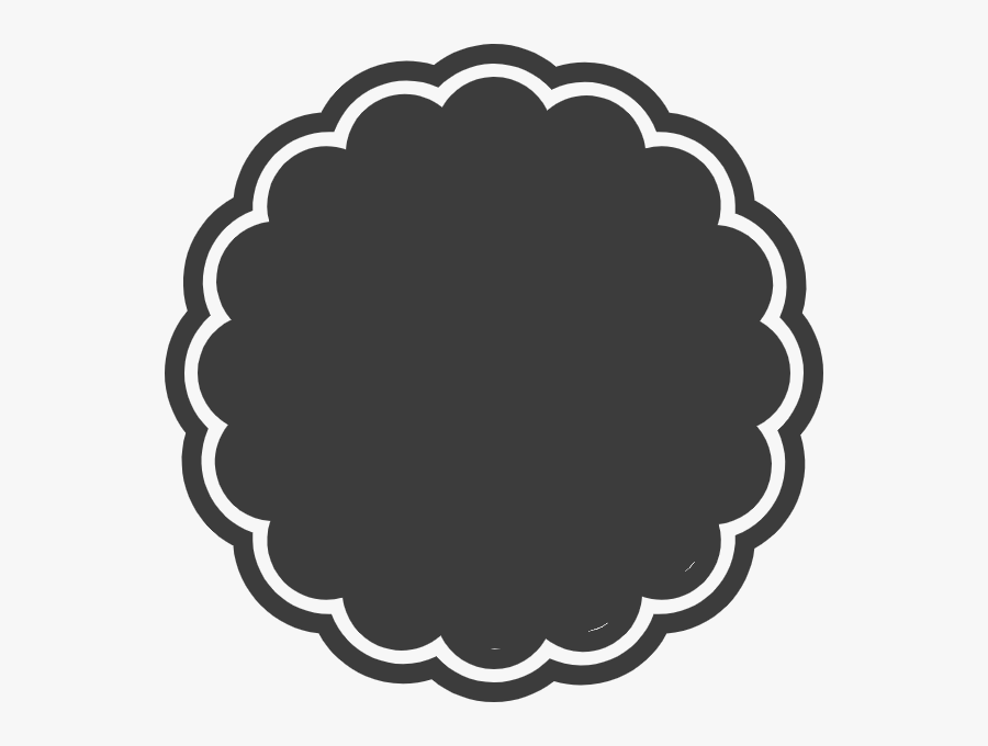 Geometry Shape Basic Border Sticker - Black Sheep Face Logo, Transparent Clipart