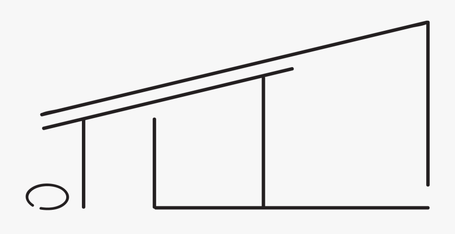 Native American Longhouse Eena Haws - Parallel, Transparent Clipart