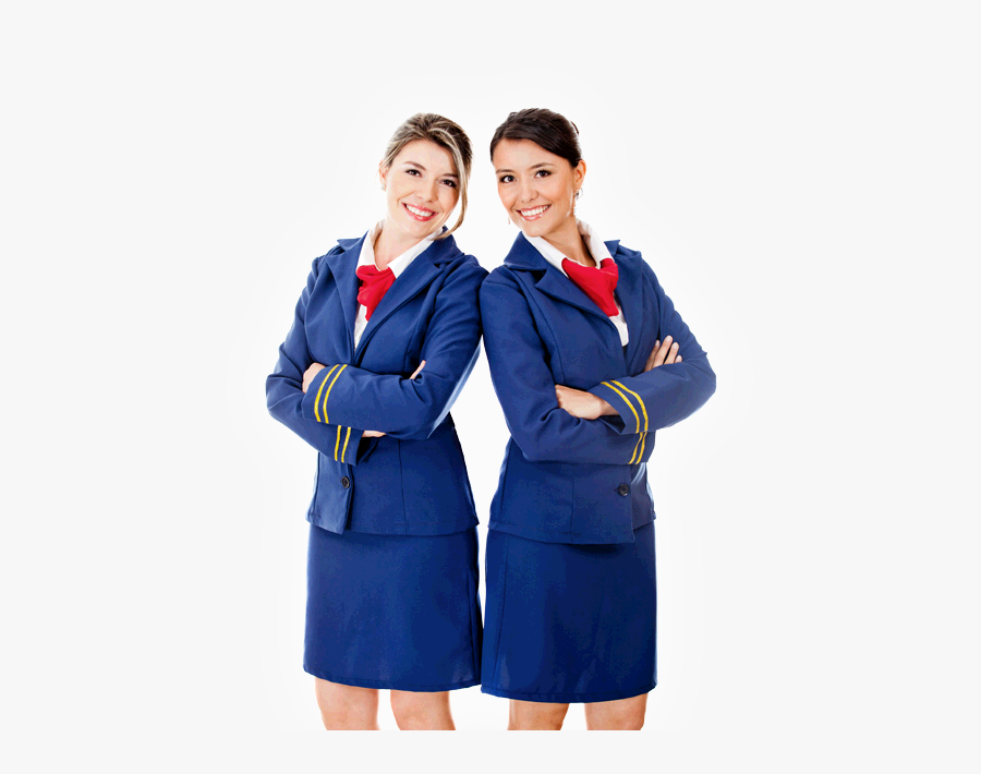 Flight Attendant Png Picture - Flight Attendant Blue Uniform, Transparent Clipart