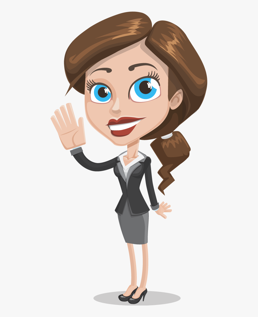 09 May Welcome Trudy - Office Lady Cartoon Png, Transparent Clipart