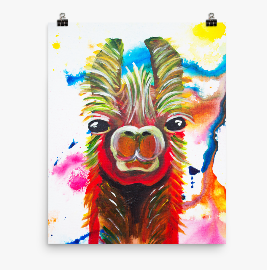 Llama • Art Print - Illustration, Transparent Clipart
