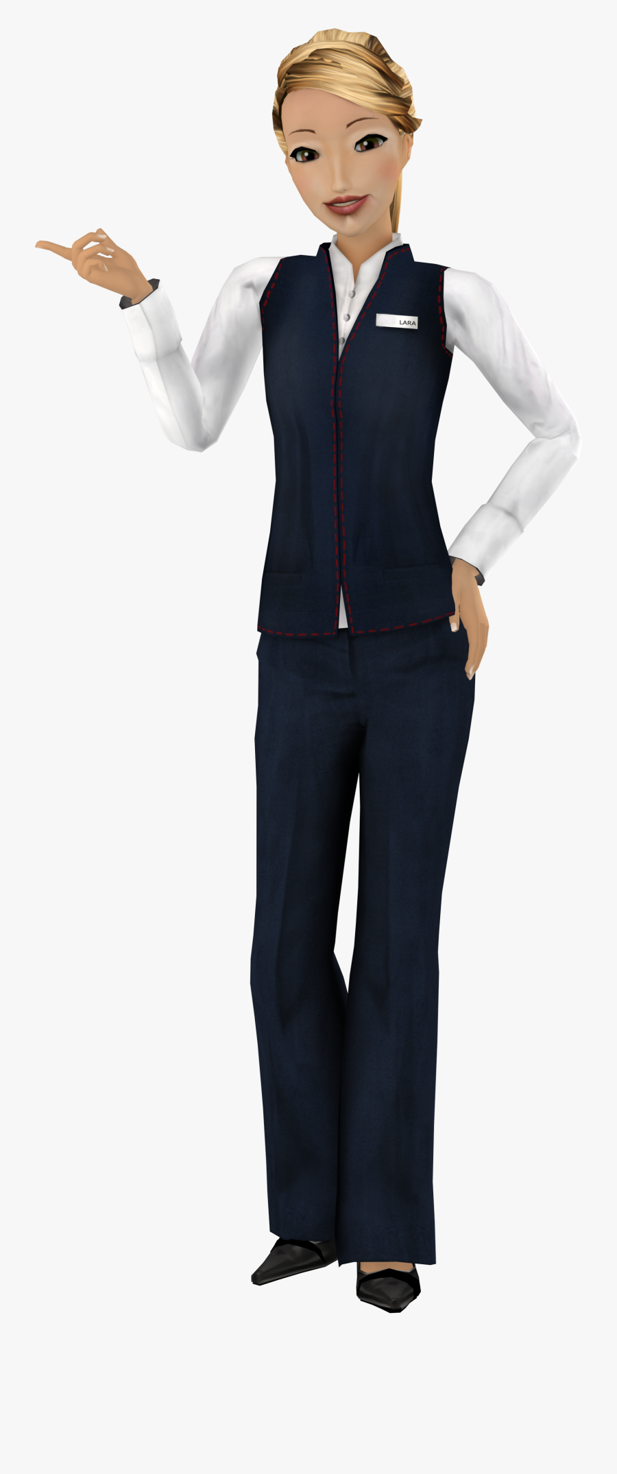 Flight Attendant Clipart, Transparent Clipart