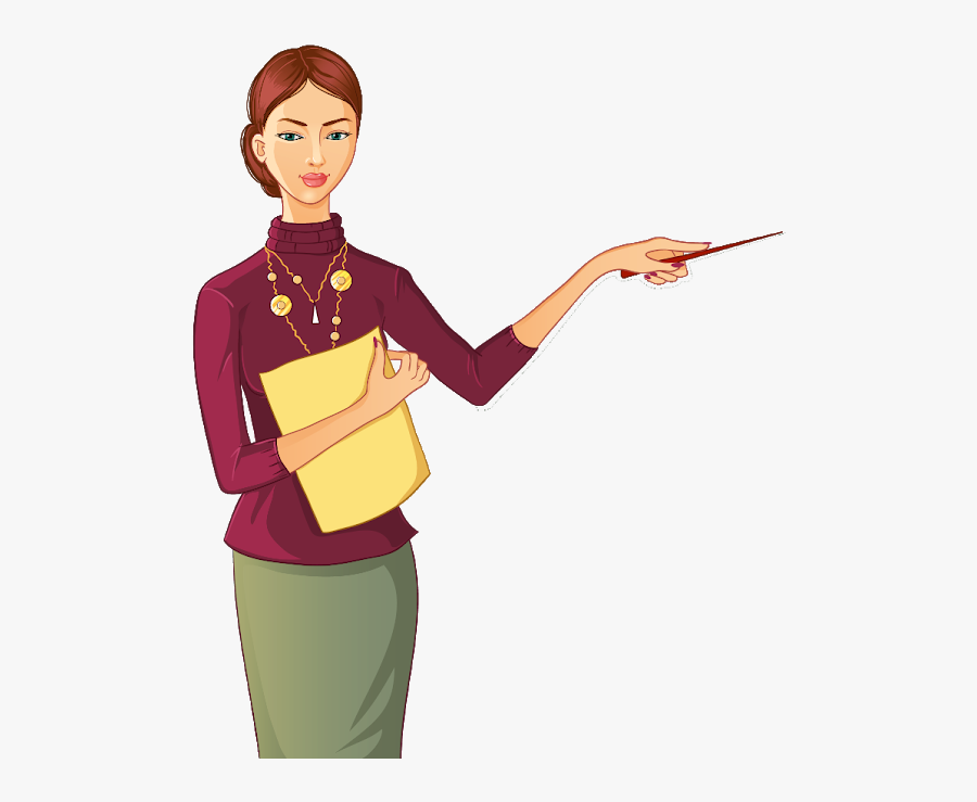 Teacher Classroom Clip Art - Female Teacher Clipart Transparent
