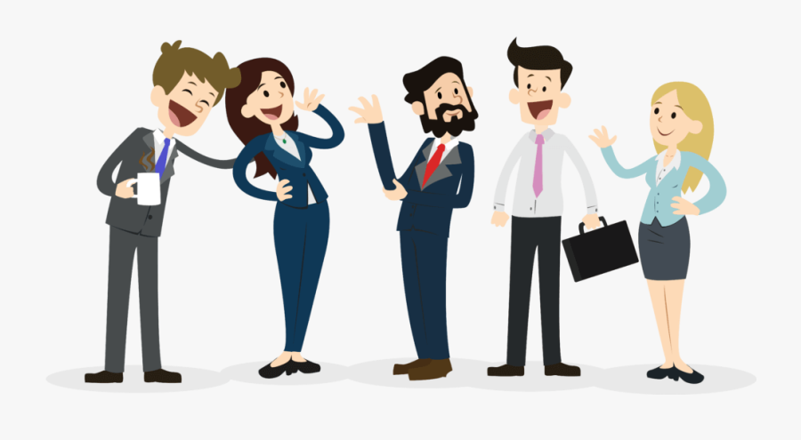 Networking With People Cartoon, Transparent Clipart
