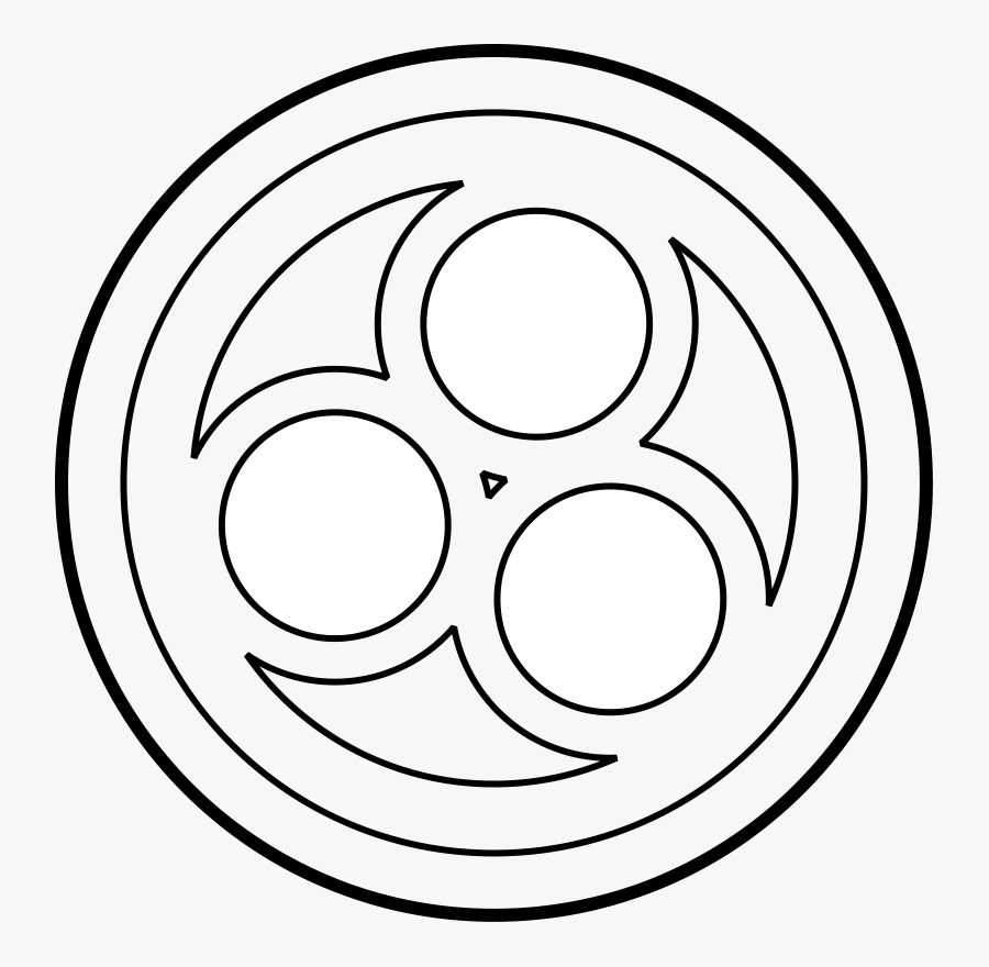 Line Art,head,eye - 3 Circles In A Circle Symbol, Transparent Clipart