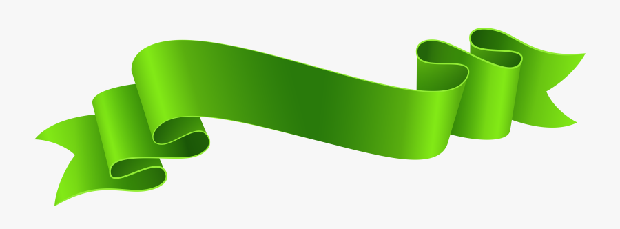 Green Banner Transparent Png Image Clipart , Png Download - Blue Banner Ribbon Clipart, Transparent Clipart