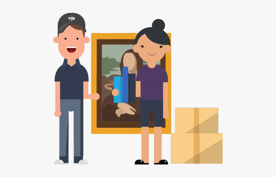 Custom Packing Services Crating - People Moving Antique Furniture, Transparent Clipart