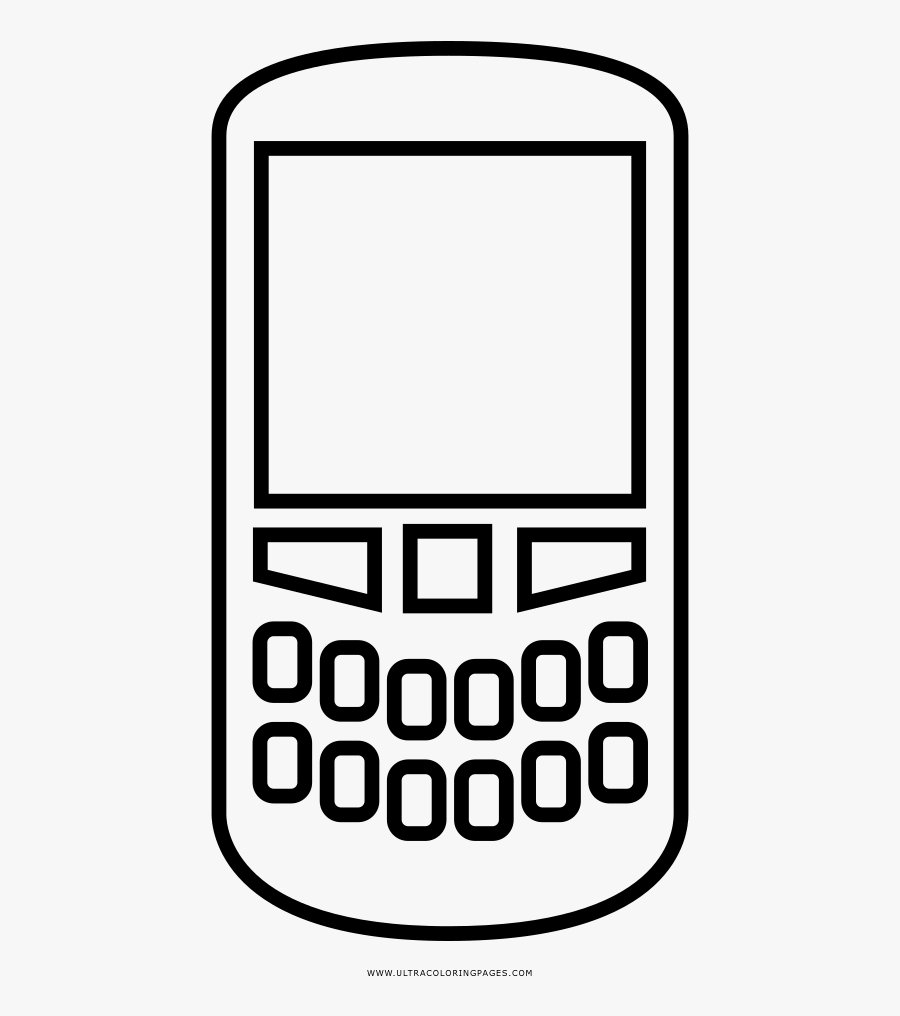 Cell Phone Coloring Pages - Cellphone Coloring, Transparent Clipart