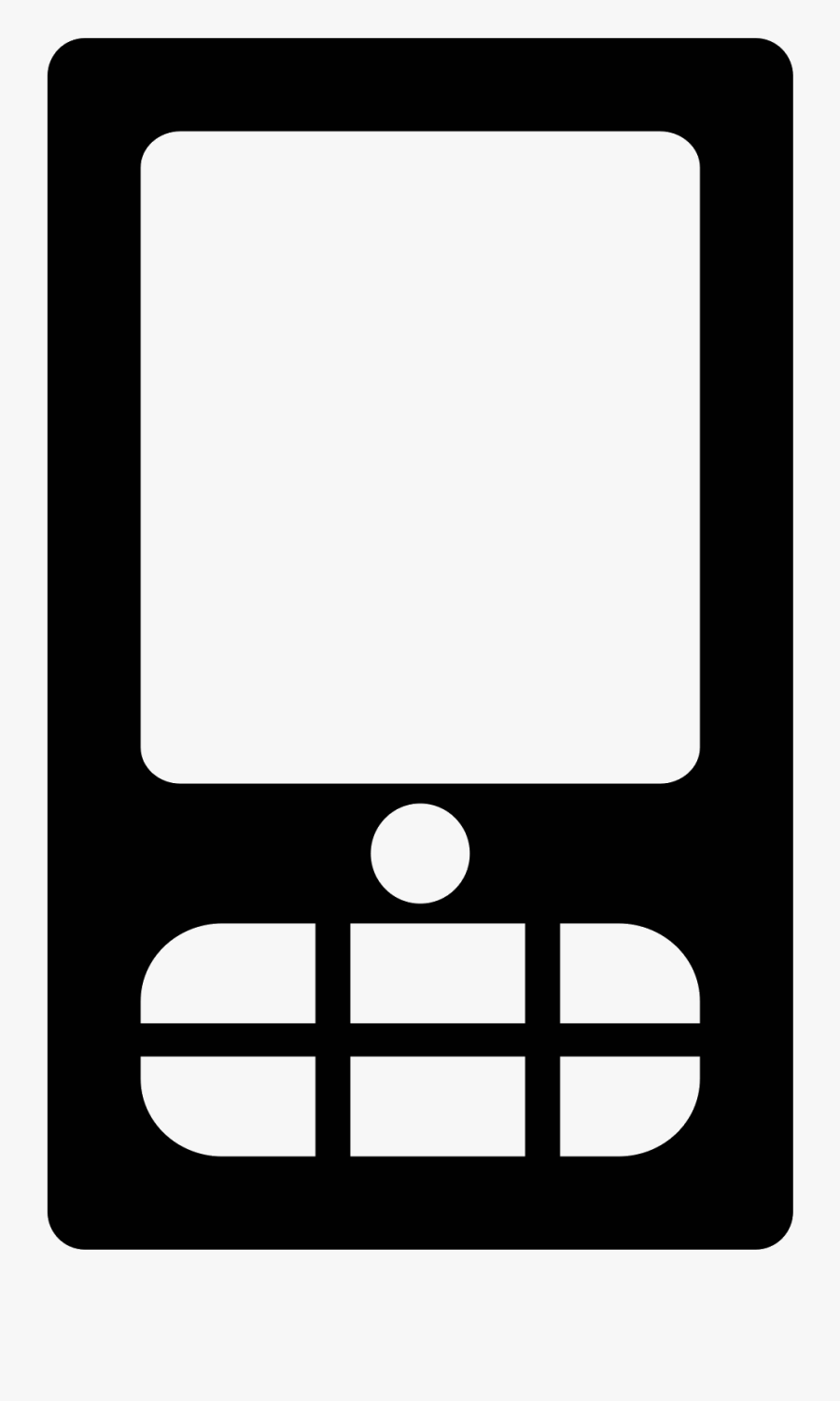 Smartphone Mobile Icon Free - Mobile Symbol In Png, Transparent Clipart