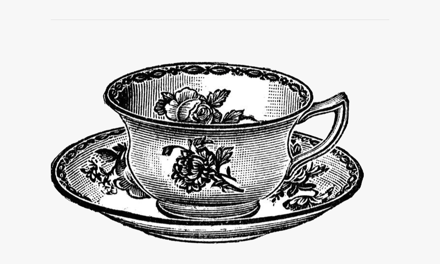 Teacup2 - Vintage Te Time, Transparent Clipart