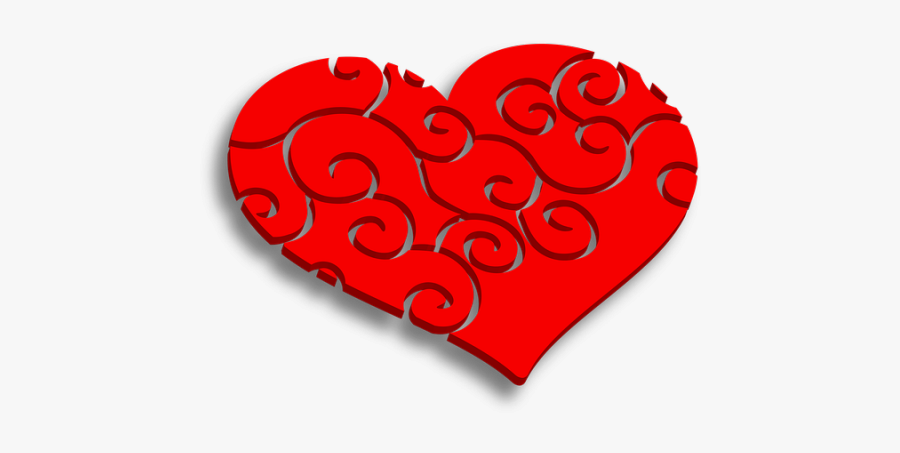 Red Love Symbol, Transparent Clipart