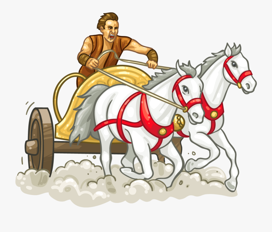 Racing Horse Clip Art - Chariot Racing No Background, Transparent Clipart