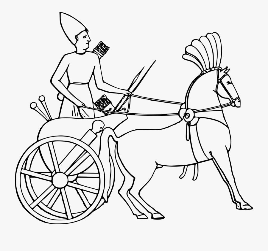 Carriage Chariot Charioteer Png - Ancient Egypt Chariot Coloring Page, Transparent Clipart