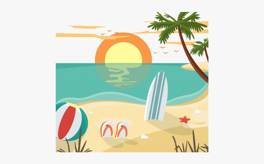 Seaside Clipart Sunrise Sunset - Resort Clipart, Transparent Clipart