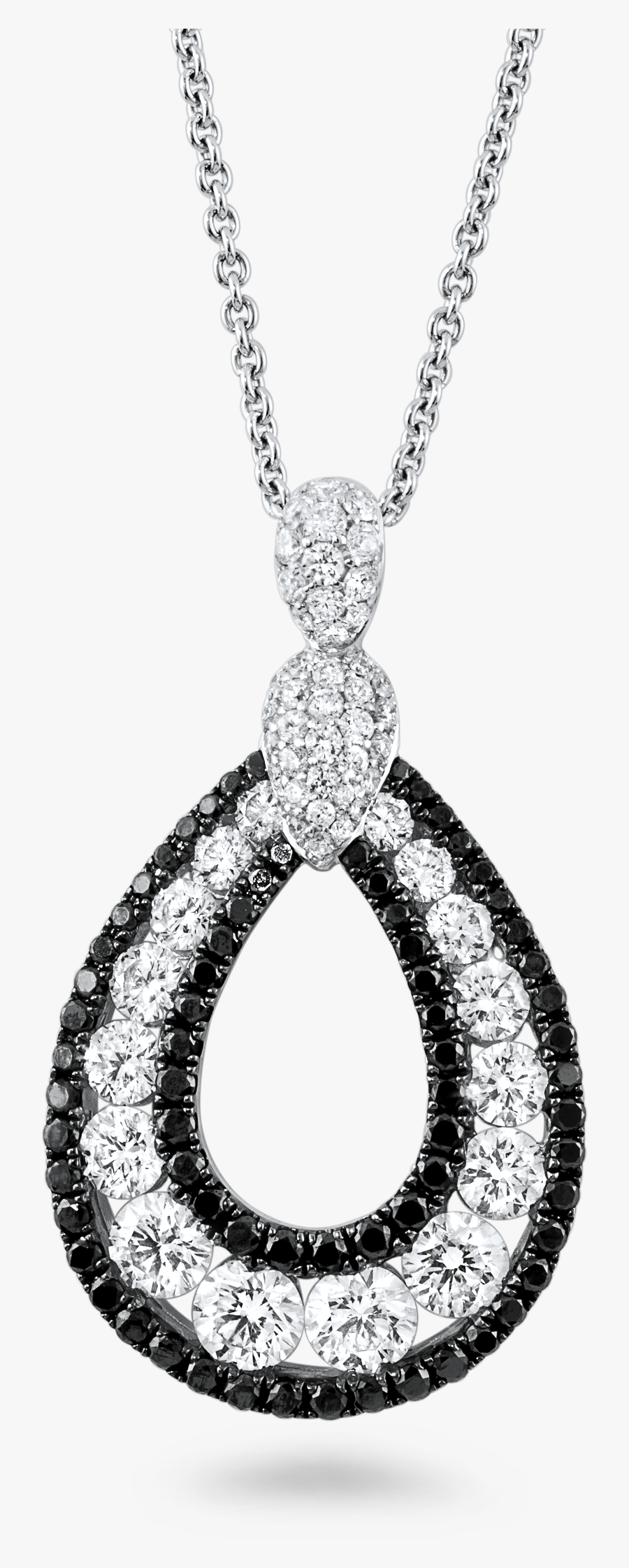 Black And White Diamond Pendant, Transparent Clipart