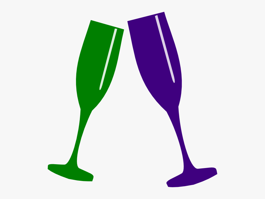 Wine Glasses Vector Png Clipart , Png Download - Pink Champagne Glasses Clipart, Transparent Clipart