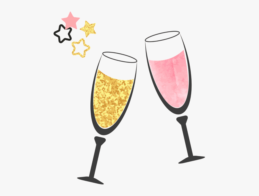 Transparent Sektglas Clipart - Wine Glass, Transparent Clipart
