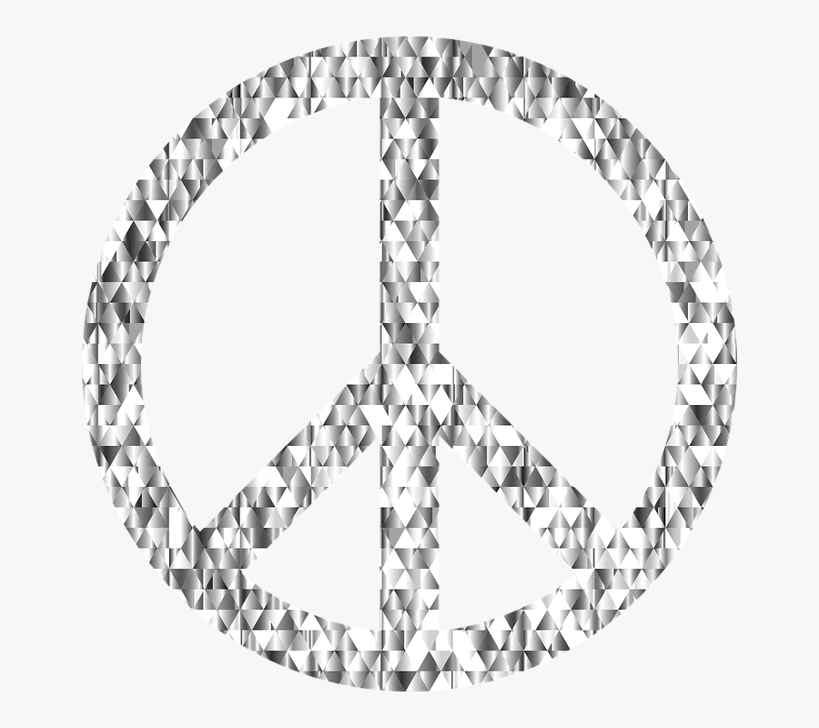 Peace Sign Diamonds, Transparent Clipart