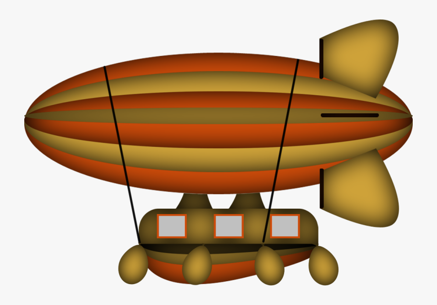 Transparent Kaboose Clipart - Blimp, Transparent Clipart