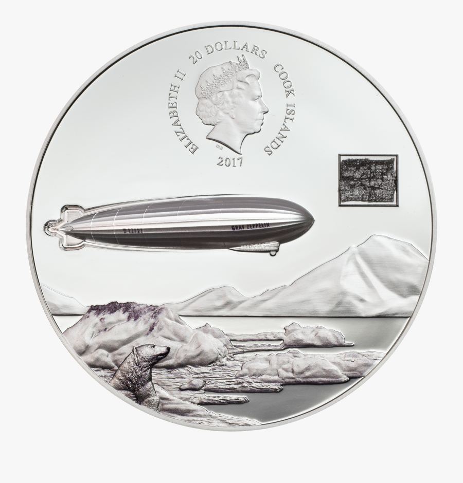 Airship Drawing Graf Zeppelin Transparent Png Clipart - Graf Zeppelin Coin, Transparent Clipart