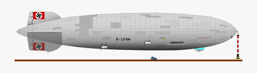 Hindenburg - Clipart Zeppelin, Transparent Clipart