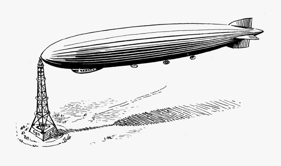 Blimp - Zeppelin Size, Transparent Clipart