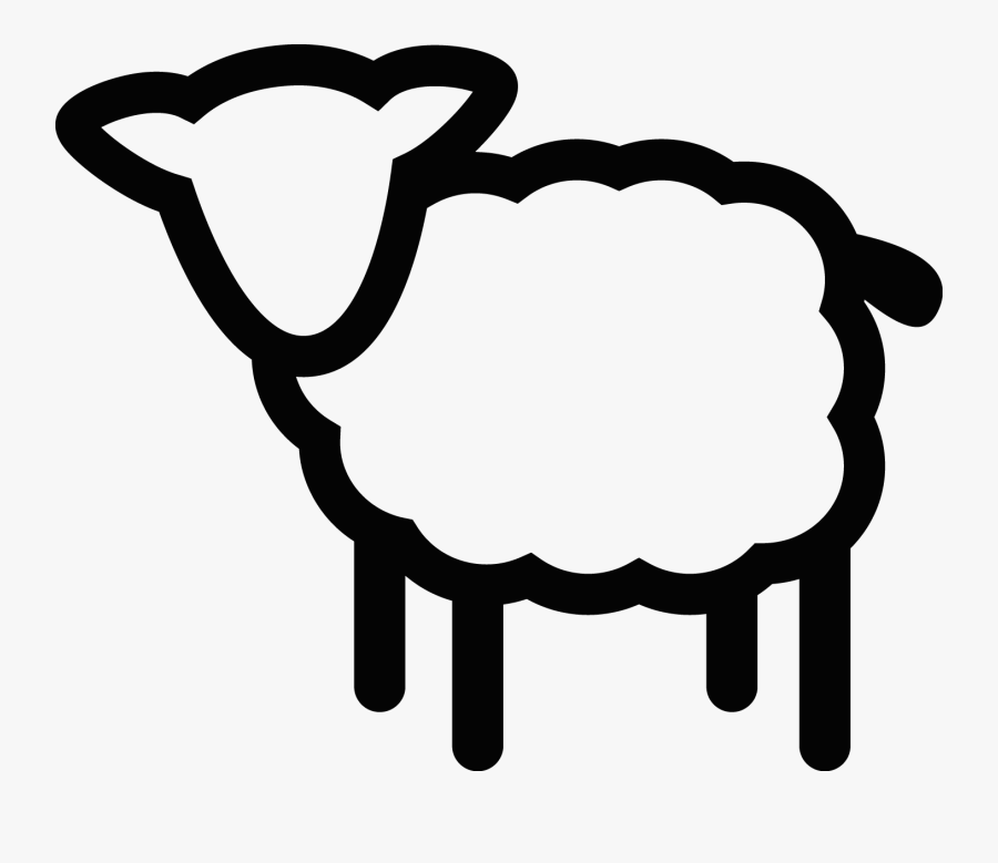 Transparent Background Sheep Icon, Transparent Clipart