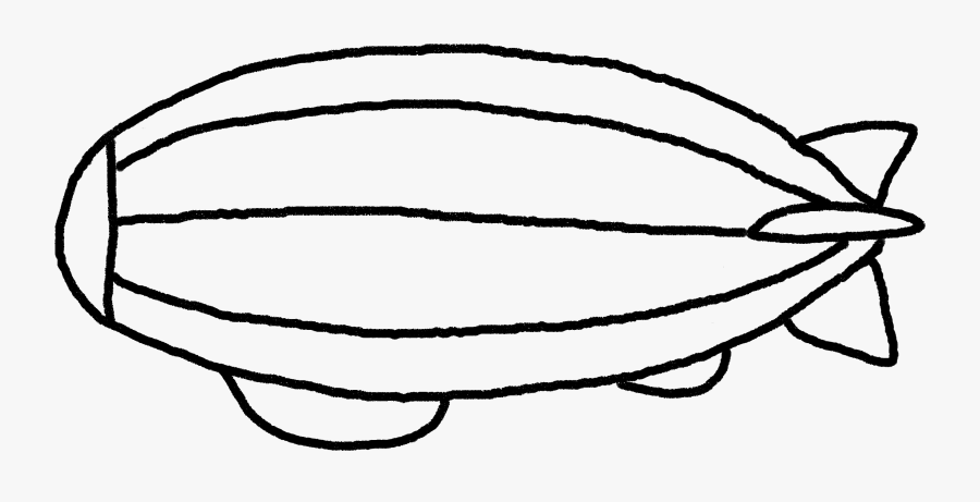 Pins - Blimp Drawing, Transparent Clipart