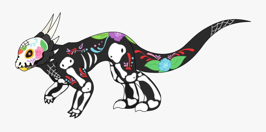 Fossil Clipart Dragon Skeleton - Cartoon, Transparent Clipart