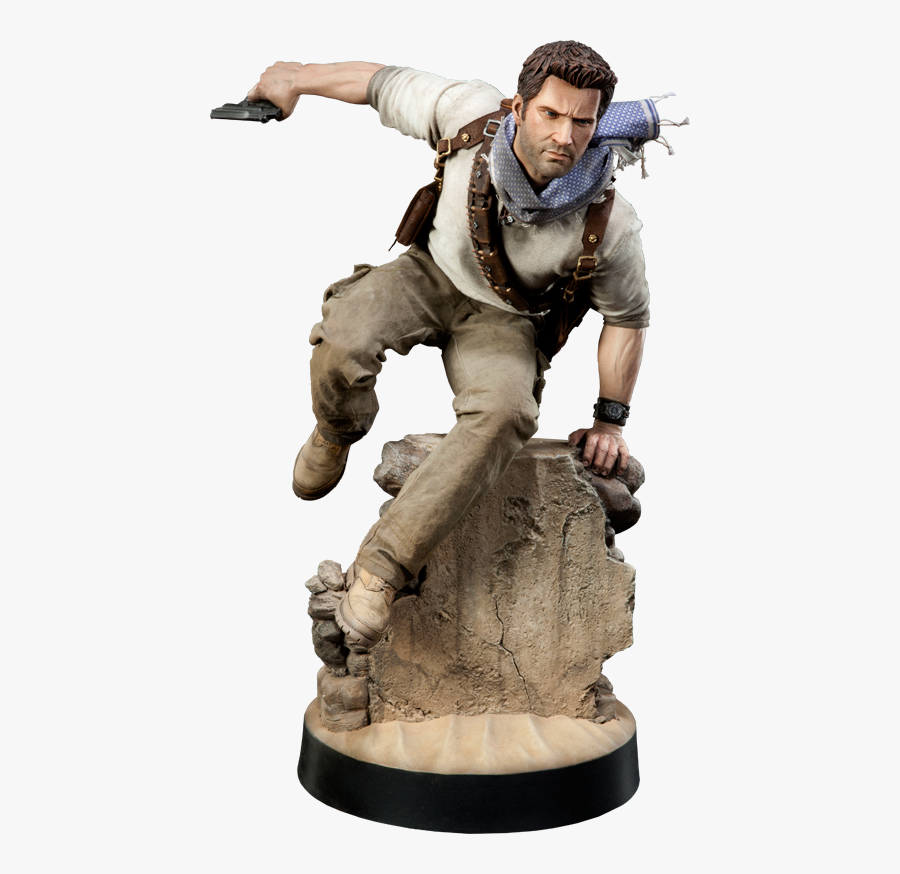 Nathan Drake Transparent Png - Uncharted Nathan Drake Statue, Transparent Clipart