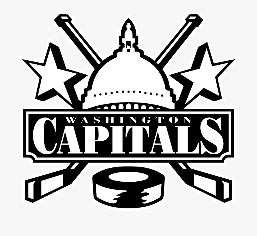 Capitals Washington Logo Black, Transparent Clipart