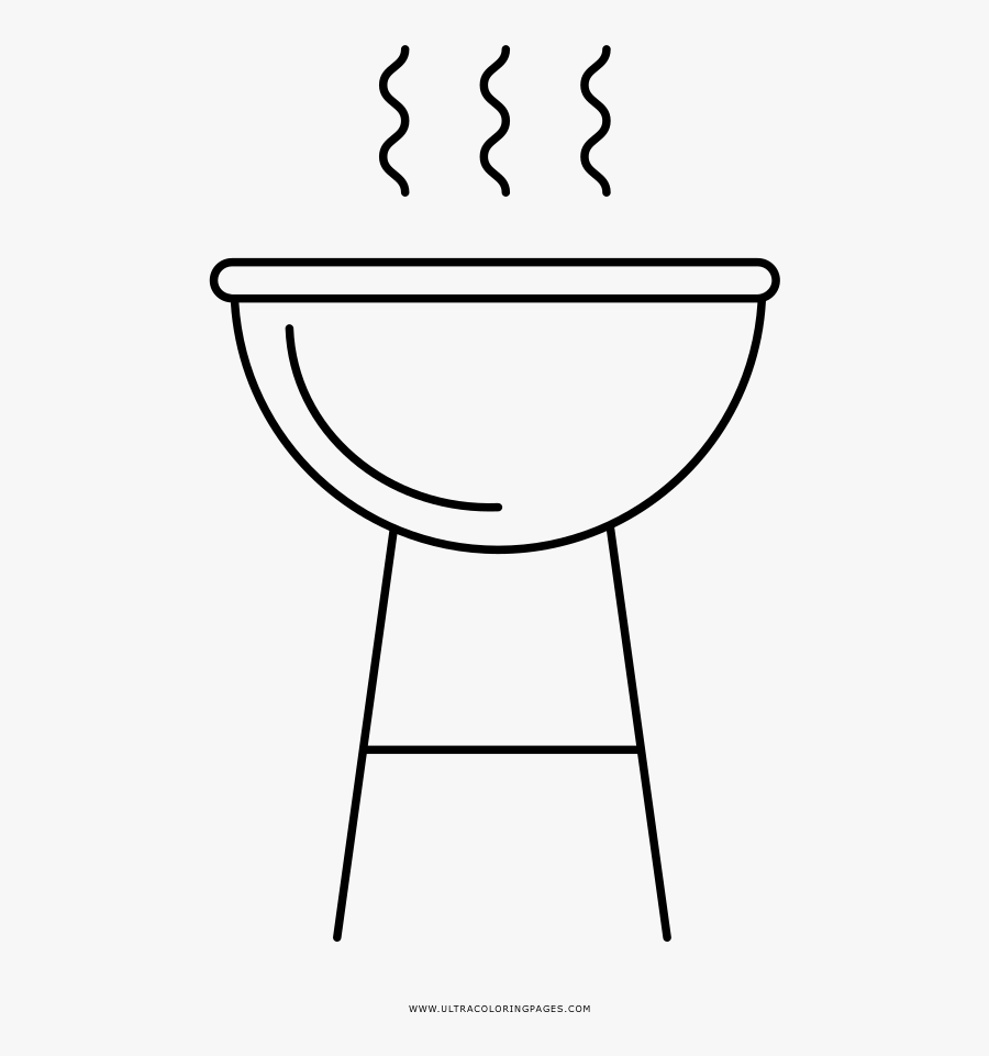 Grill Coloring Pages, Transparent Clipart