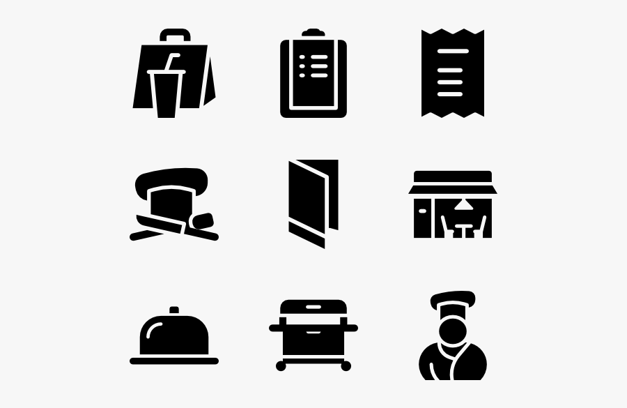 Restaurant Solid - Date Time Venue Icon, Transparent Clipart